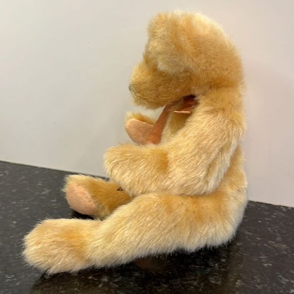 Ty Classic 2000 Jeeves Teddy Bear 13" Golden Plush With Colorful Nose . - Picture 4 of 9